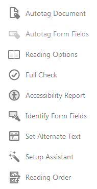 Reading order from Accessibility tools